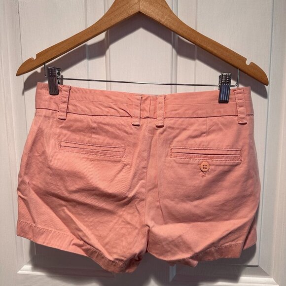 J Crew Chino Women's Shorts Peach Pink Size 2 - Picture 2 of 3